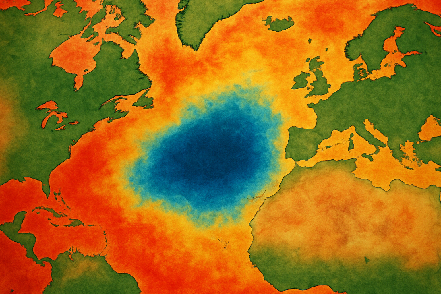 Cold Spot in the Atlantic Ocean Signals Potential Climate Risks