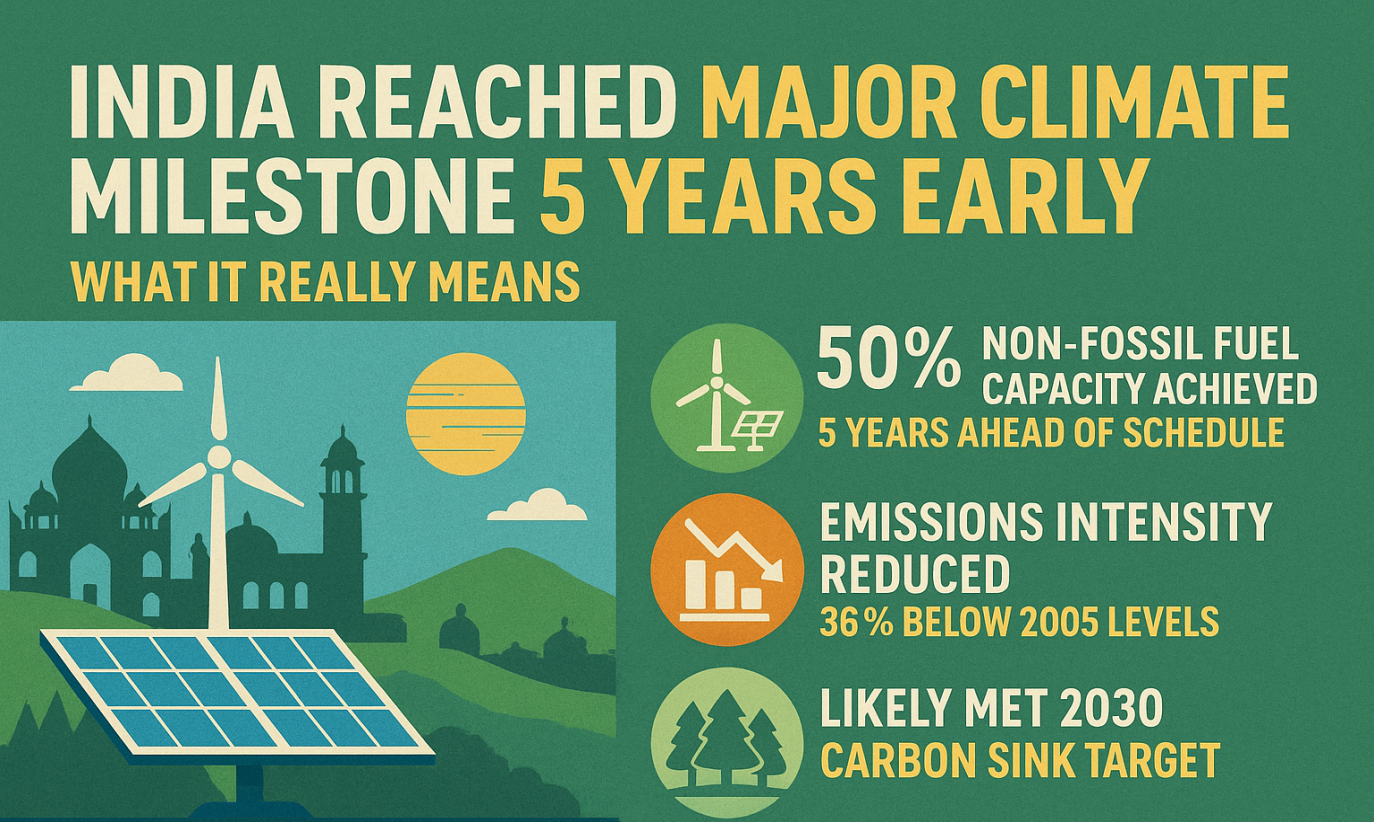 India Reached Major Climate Milestone 5 Years Early
