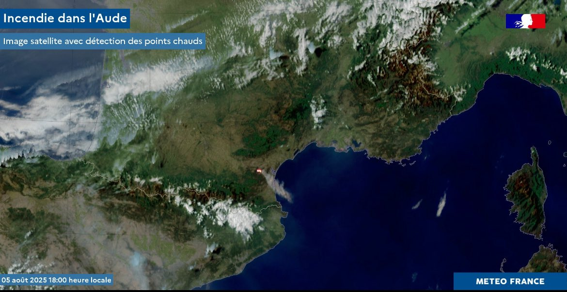 Massive Wildfire Scorches 4500 ha in Southern France