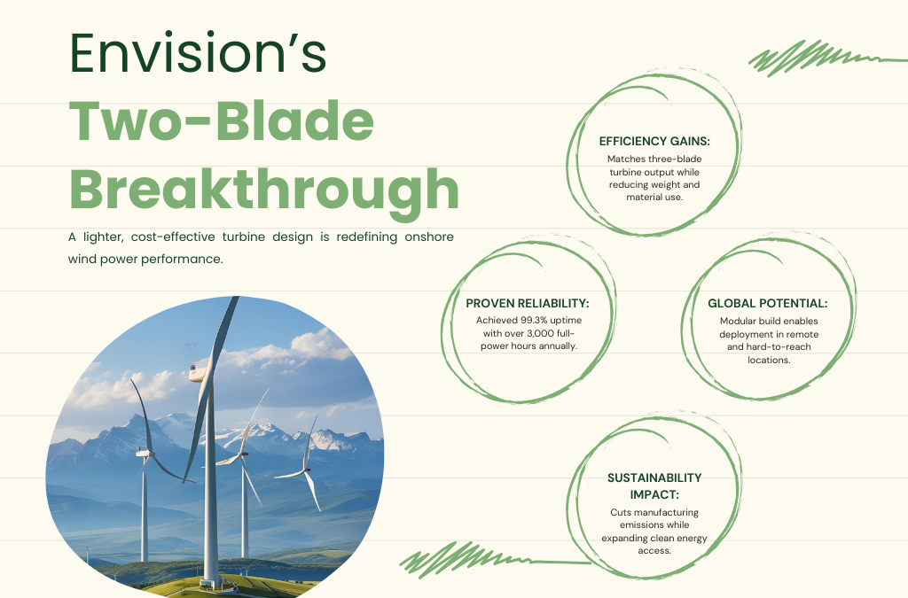 Envision Energy’s Two-Blade Turbine Redefines Wind Power Technology