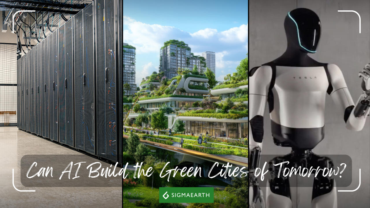 Can AI Build the Green Cities of Tomorrow