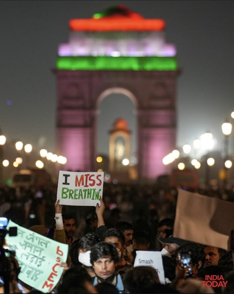 Clean Air Protest At Delhi’s India Gate