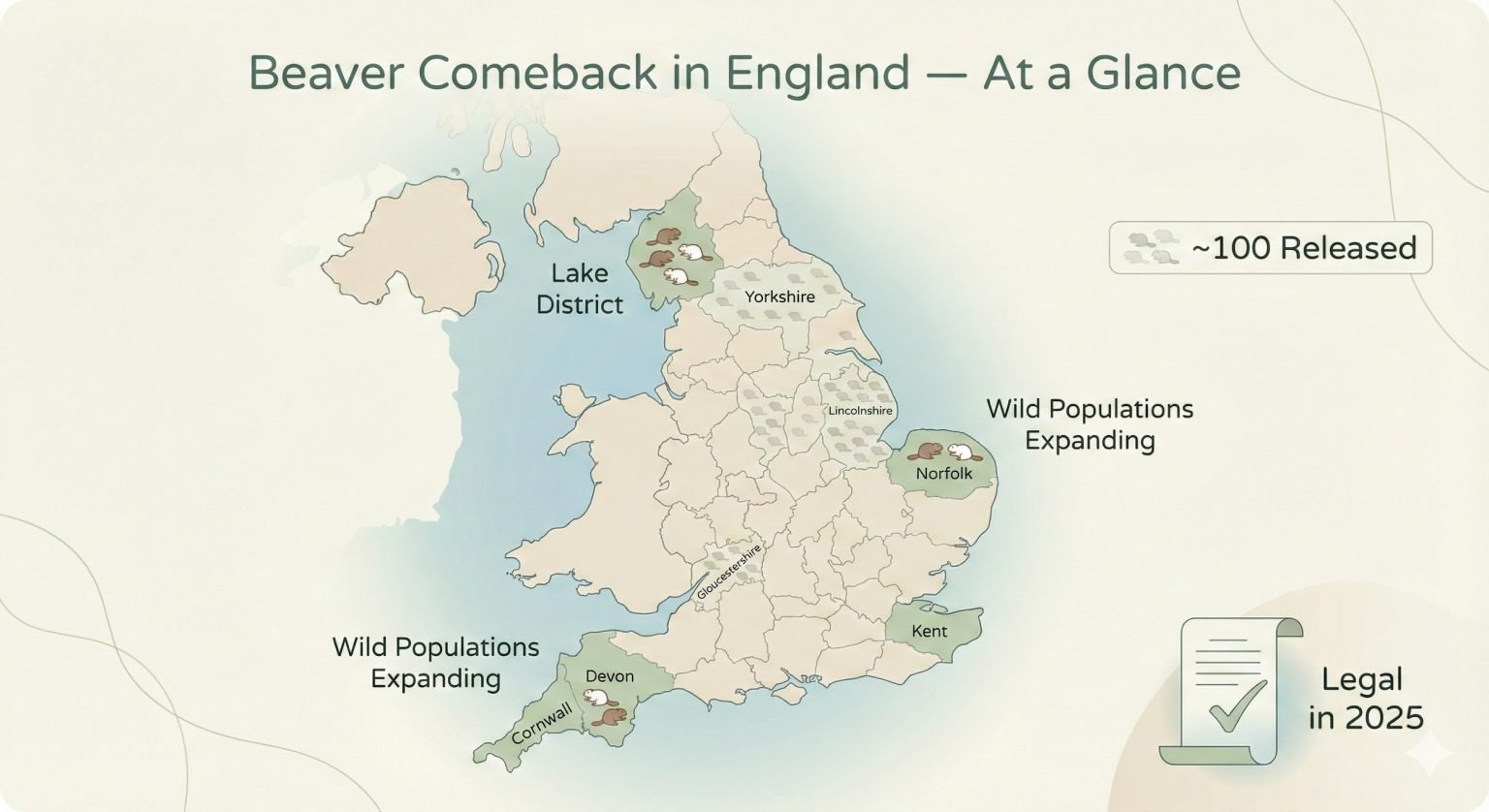 First Wild Beaver Spotted In Norfolk After 500 Years: A Historic ...