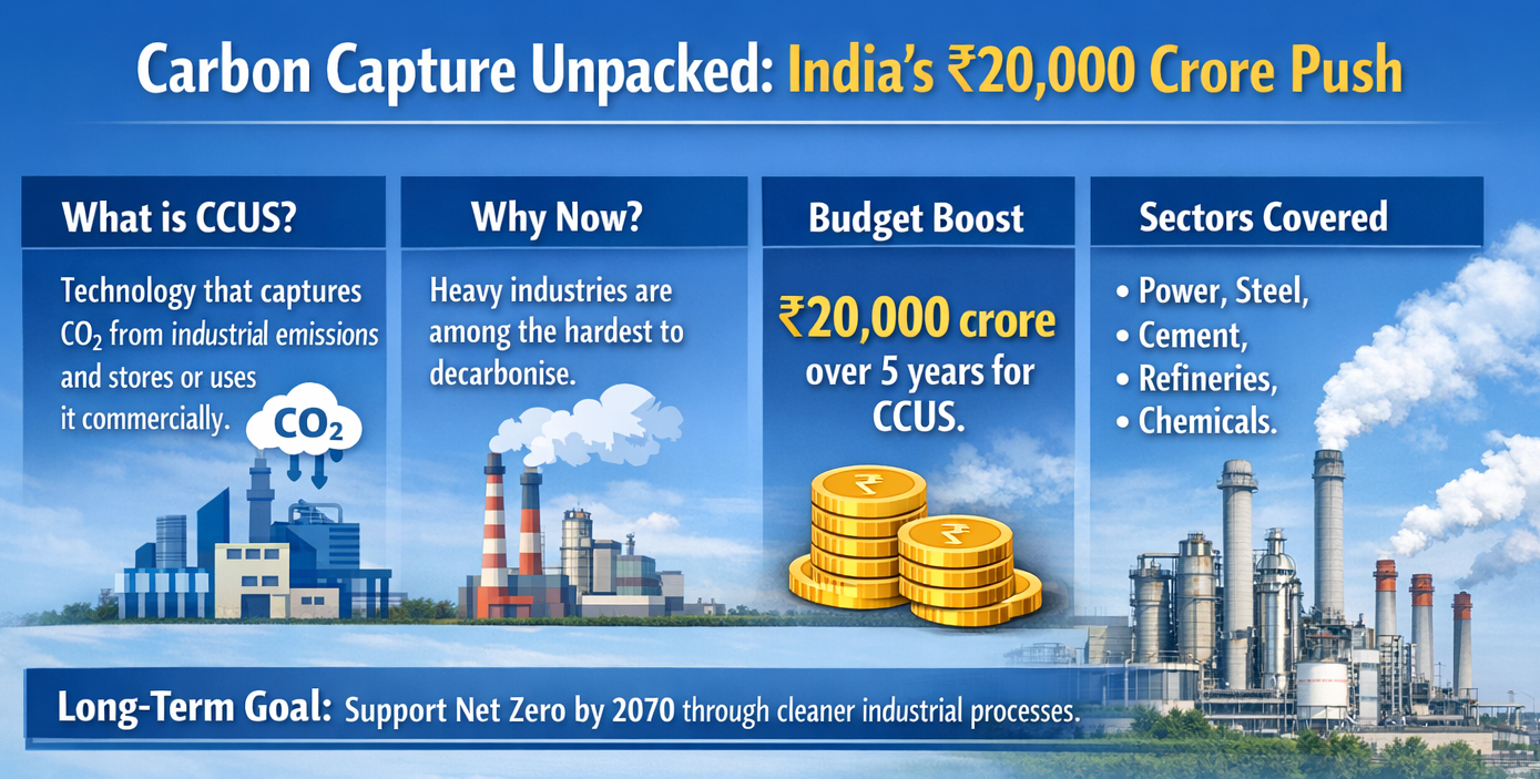 Budget 2026-27 Backs Carbon Capture