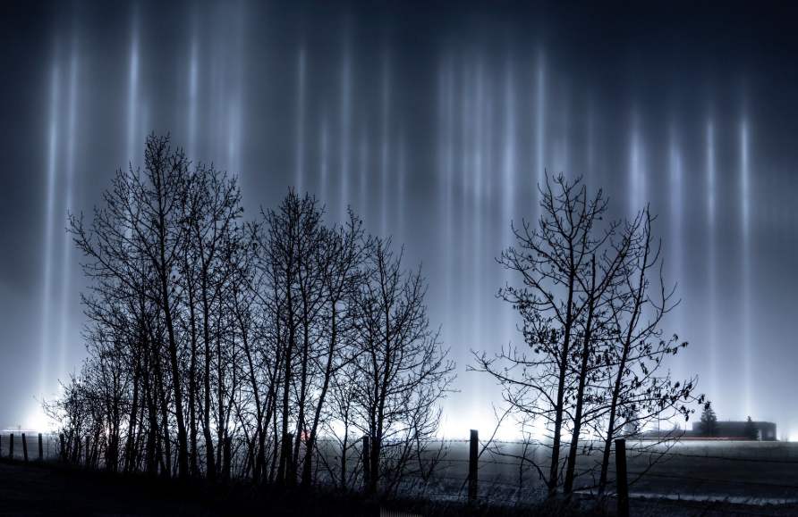 Pillars of Light Seen Streaking Across Canadian Skies