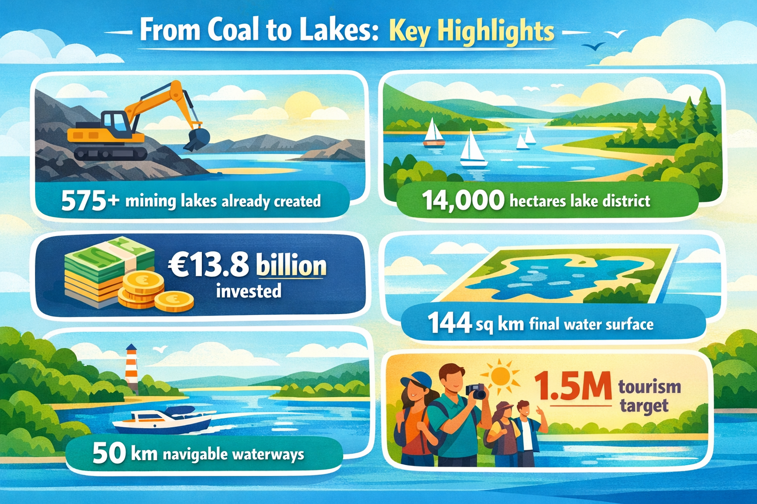 Coal To Conservation: Germany Transforms Mines Into Lakes - Sigma Earth