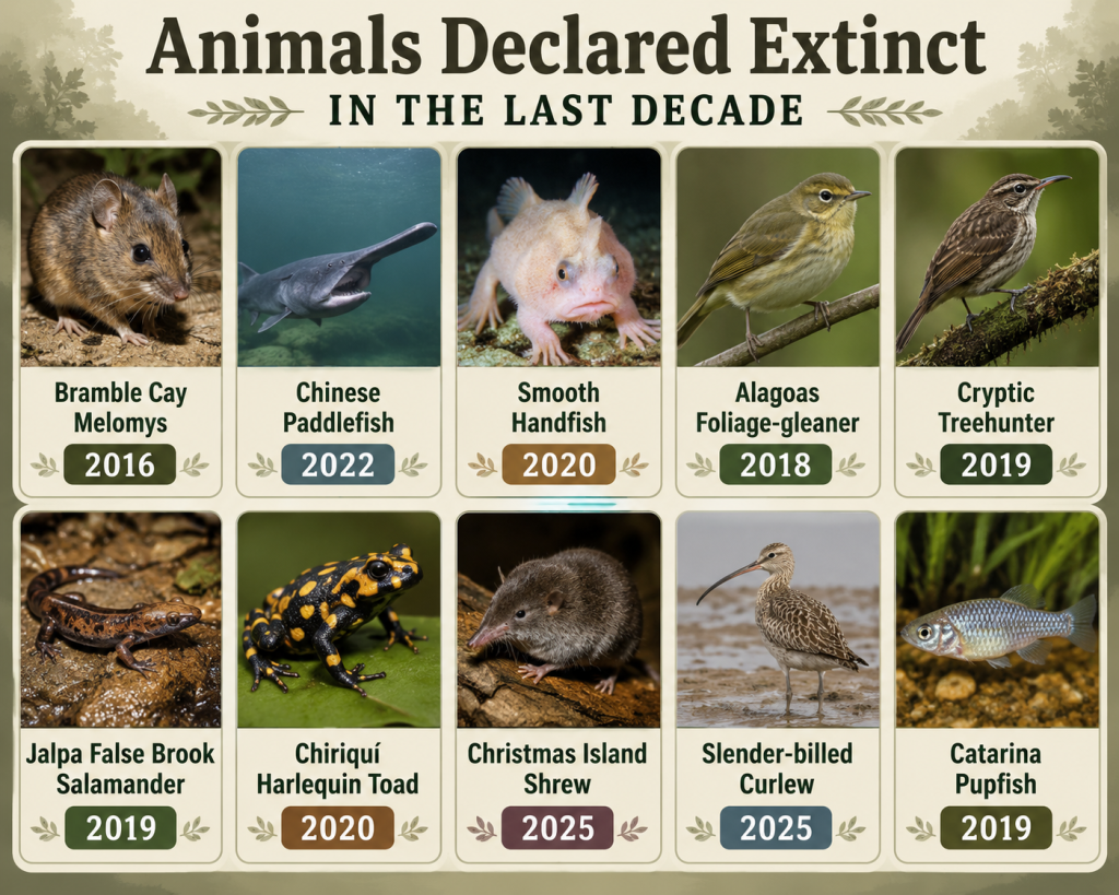 12 Animals Declared Extinct In The Last Decade: Species We Have Lost ...