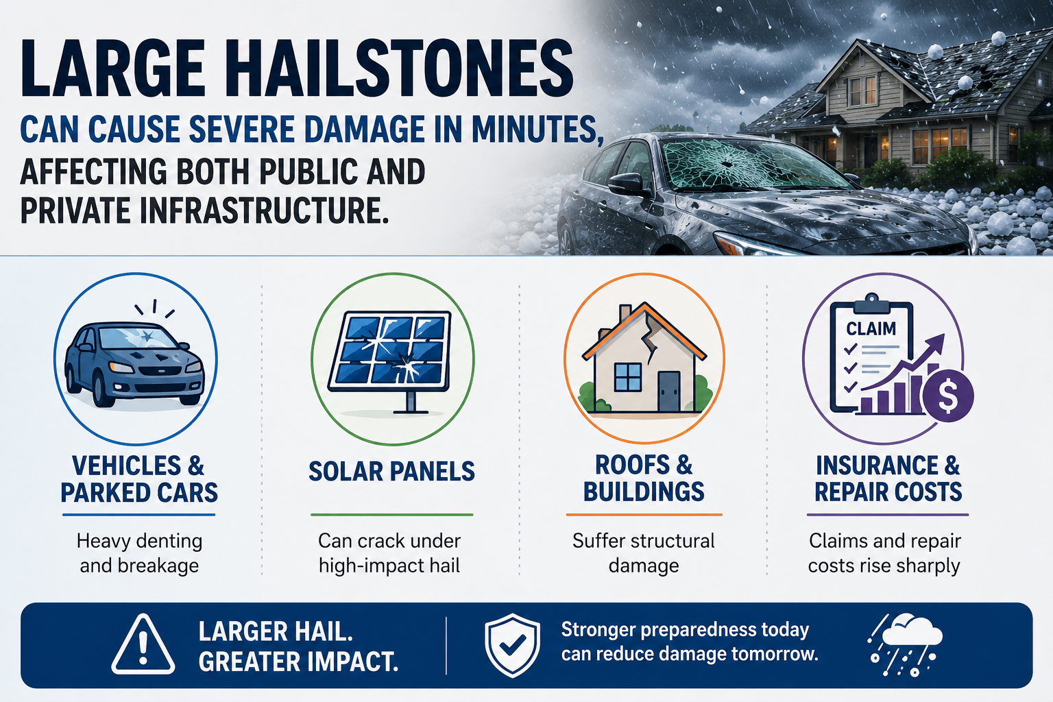 Global warming may make hailstones bigger