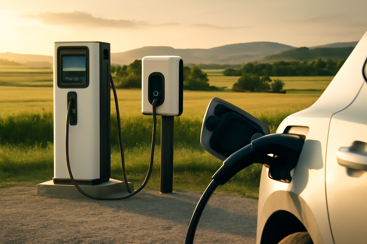 Comparison of EV Charging Network Solutions for Rural Areas