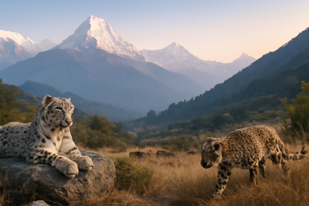 Study Reveals Snow Leopards, Wolves, and Leopards Coexist in Nepal Valley