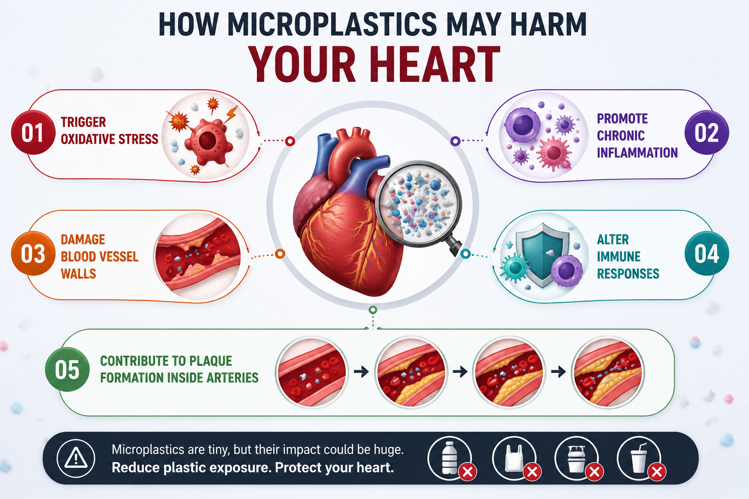 Plastic pollution may increase heart attack risk