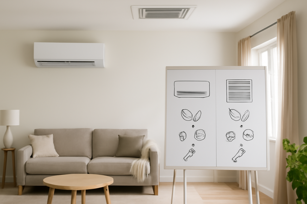Comparison of Ductless Mini-Split vs Central Air Systems